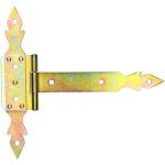 Kotarbau - charnire en croix 300 mm charnire pour portes et portails galvanise dore quincaillerie ...