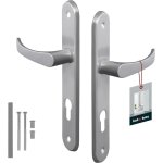 Garniture de porte - 72 mm - en aluminium - montage � gauche et � droite - cuivre - id�ale pour cylindre ...