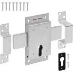 Kotarbau serrure  verrou et palastre 160 mm pour cylindre profil serrure  palastre serrure  visser ...