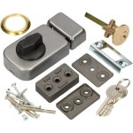 Kotarbu serrure supplmentaire 60 mm 3 couleurs avec cylindre extrieur - anthracite