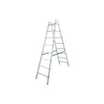 Krause - echelle double h de travail 3, 80 h d'echelle 2, 20 2x8 echelons