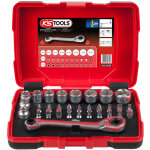 Ks tools - coffret de douilles traversantes de 5 � 14mm et embouts de vissage 1 / 4, 31 pcs - 918. 3050 ...