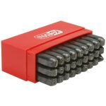 Ks tools - jeu de 26 lettres � frapper et pointeau - 156. 0468