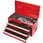Kstools ? coffret � outils 100 pi�ces en acier chrome vanadium ? 1 / 4' et 1 / 2' ? 12 douilles et 32 ...