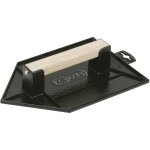 Ks tools - taloche plastique noire pointue - poign�e bois - plateau alv�ol� - 200x130 mm - 144. 0532