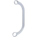 Cls polygonales demi - lune chromeplus, 14x17mm