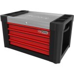 Kstools - coffre de servante d'atelier performanceplus p10tc, 4 tiroirs, noir / rouge