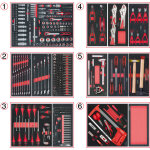 Composition d'outils 6 tiroirs pour servante, 455 pices