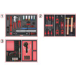 Ks tools - composition d'outils spciale roue pour servante, 60 pices - 714. 0060