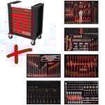 Kstools - composition pour servante d'atelier performanceplus p10 avec 423 outils pour 6 tiroirs ks tools ...