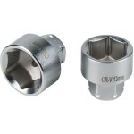 Ks tools - douille traversante 6 pans 6 mm, l. 18 mm du coffret 918. 3050 - 918. 3062