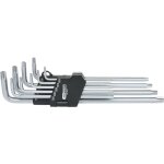 Ks tools - jeu de cls mles torx 5 pans perces extra longues, 9 pices: t10 - t15 - t20 - t25 - 151. ...