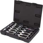 Jeu de clés mixtes à cliquet courtes gearplus, 16 pcs Jeu de clés mixtes à cliquet courtes gearplus, 16 pcs
