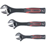 Ks tools - jeu de 3 cls  molette  manche bi - matire, 8'' - 10'' - 12'' - 577. 0199