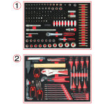 Kstools - ks tools - composition d'outils pour servante 184 pi�ces - 714. 0184