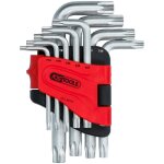 Ks tools jeu de clés allen torx avec trou, courtes, 9 pcs. tb10 - tb50 Ks tools jeu de clés allen torx avec trou, courtes, 9 pcs. tb10 - tb50