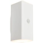 Kuni applique led ext�rieure, d�tecteur de mouvement, capteur cr�pusculaire, batterie, blanc, dimensions ...