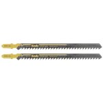 Kwb - 2 lames de scie sauteuse bois 3x116 mm t301cd hcs pour aeg bosch einhell black & decker