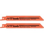 Kwb - 578400 set 2 lames de scie sabre universelles 153 mm coupe moyenne pour bois me'tal et acier