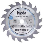 Lame de scie circulaire 127 mm 581557 ? 12, 75 mm al�sage ? 18 dents pour bois dur et panneaux ? coupe ...