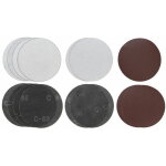 Kwb - jeu de 15 abrasifs pour ponceuse girafe 180mm (grain 80 et 120)