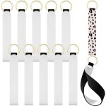 Kzq - 10 pi�ces sublimation blanc lani�res de poignet en n�opr�ne sangle blanc n�opr�ne bracelet porte ...