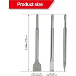 Kzq - ensemble de 3 burins sds, foret � raclage, burin � d�tartrage, burin pointu, burin plat, burin ...