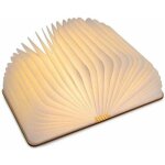 Kzq - led livre lampe en bois, idee cadeau no�l livre lampe pliante et magn�tique, led lampe de papier ...