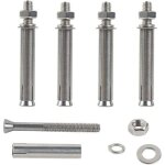 Kzq - m6x70mm boulons � expansion hex vis d'expansion acier inoxydable 304 cheville beton lourd devoir ...