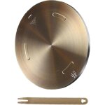 Kzq - plaque diffuseur de chaleur 28 cm en acier inoxydable pour plaque de cuisson �lectrique � gaz en ...