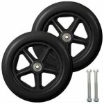 Kzq - roulette avant de 8 pouces - 2 pi�ces, roues de remplacement solides antid�rapantes, pour fauteuils ...