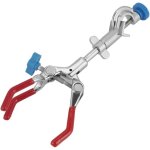 Lab clamp - r�glable en trois volets pivotant flask laboratoire clamp tube � essai condenseur erlenmeyer ...