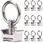 Lablanc - 10 pi�ces embout simple 1000 dan kg embout pour rails d'avion anneau d'arrimage pour rail d'drrimage ...