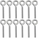 Lablanc - lot de 12 boulons � oeil en 304 acier inoxydable vis � anneau piton � visser pour balan�oire ...