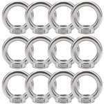 Lablanc - lot de 12 �crous � ?il m10 en acier inoxydable m10, mat�riel en acier inoxydable, ?illets annulaires ...