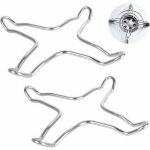 Lablanc ? lot de 2 r�ducteurs de gaz en acier inoxydable pour plaques de cuisson � gaz, dessous de plat, ...