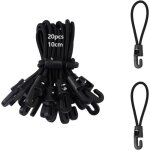 Lablanc - 20 pi�ces endeur en caoutchouc avec crochets en spirale, tendeurs de b�che avec double crochets, ...