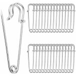 Lablanc - lot de 30 grandes �pingles � nourrice de 7. 5 cm en m�tal robuste, pour couvertures, travaux ...