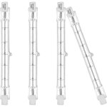 Lablanc - lot de 4 ampoules halog�nes r7s eco 118 mm 400 w 230 v 3100 lm blanc chaud 2700 k j