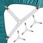 Lablanc - 4 pi�ces sangles pour draps de lit attache drap housse triangle attache matelas �lastique tendeur ...