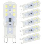 Lablanc - 6 pi�ces ampoules led g9 blanc froid 5w 6500k sans scintillement halog�ne remplacement led ...
