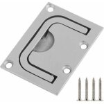 Lablanc - poign�e de trappe, 57x76mm bateau en acier inoxydable 316 encastr� hatch pull handle cabinet ...