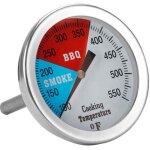Lablanc - thermom�tre pour barbecue charbon de bois fumoir, 76mm thermom�tre four � pizza en acier inoxydable, ...