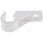 Lacet espagnolette collier d�port� ouvert en plastique blanc entraxe 15mm volet battant fen�tre but�e ...