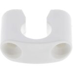 Lacet espagnolette collier en u en plastique blanc entraxe 36mm volet battant fen�tre but�e maintien