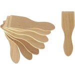 Lot de 8 spatules en bois - multiples usages pour raclette, fondue lagrange ac509100
