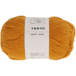 Laine � tricoter 6 brins jaune automne, moyenne �paisseur, respirante, laine coton diy pour �charpe, ...