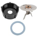 Lame en acier inoxydable avec bague d'�tanch�it� inf�rieure pour extracteur de jus et m�langeur.