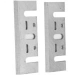 Lame de rabot 82mm en acier rapide ? lot de 2 lames pour raboteuse makita ? coupe nette pour bois dur ...