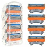 Lames de rasoir 8 pi�ces pour lame de rasoir de remplacement gillette fusion 5 lames thsinde